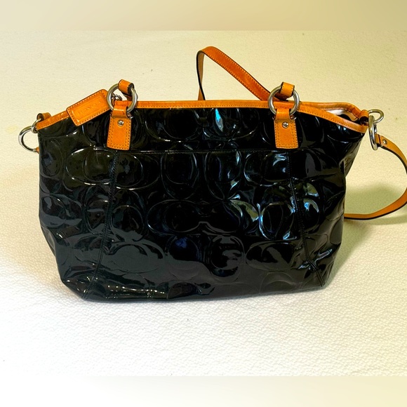 Coach Peyton Embossed Signature C Patent Leather Tote Bag - Picture 2 of 2
